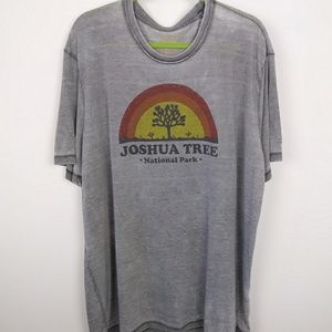 Lucky Brand Burnout T Shirt Size XXL Joshua Tree
